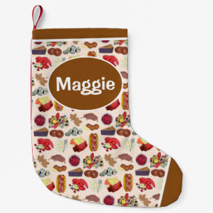 Petite Chaussette De Noël Nouvelle-Angleterre Aliments Lobster Clams Cranber