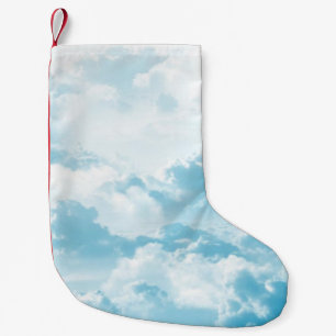 Petite Chaussette De Noël Nuages ciel cartographier images vectorielles