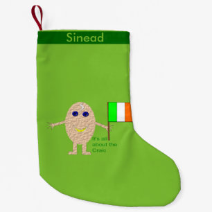 Petite Chaussette De Noël Oeuf irlandais patriotique stockage personnalisé