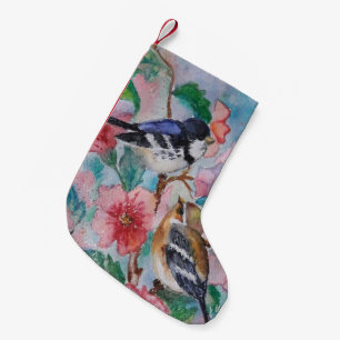 Petite Chaussette De Noël Oiseaux mignons Stocking de Noël