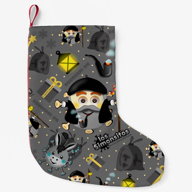 Petite Chaussette De Noël Olentzero vasco Eguberri on by Simonsitos (Devant)
