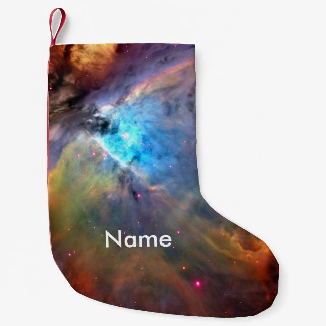 Petite Chaussette De Noël Orion Nebula Space Galaxy (Devant)