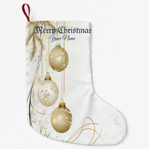 Petite Chaussette De Noël Ornement d'or Noël Fête de Noël Élégant