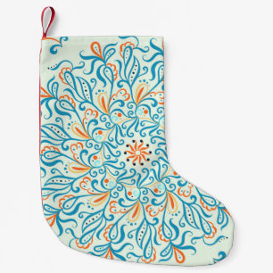 Petite Chaussette De Noël Ornement pour carreaux en céramique. Motif Abstrai