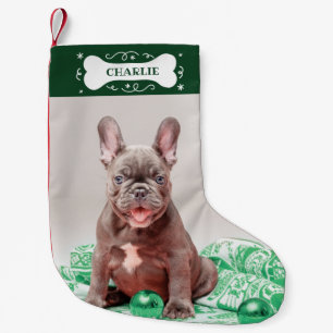 Petite Chaussette De Noël Os adorable personnalisé d'os Photo Chien de compa