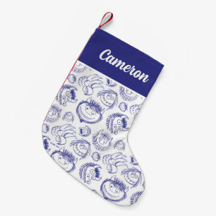 Petite Chaussette De Noël Où les choses sauvages sont Motif d'esquisse