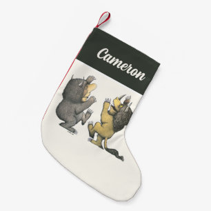 Petite Chaussette De Noël Où sont les choses sauvages   Ajouter Votre Nom
