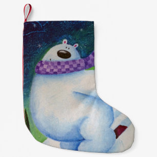 Petite Chaussette De Noël Ours polaire