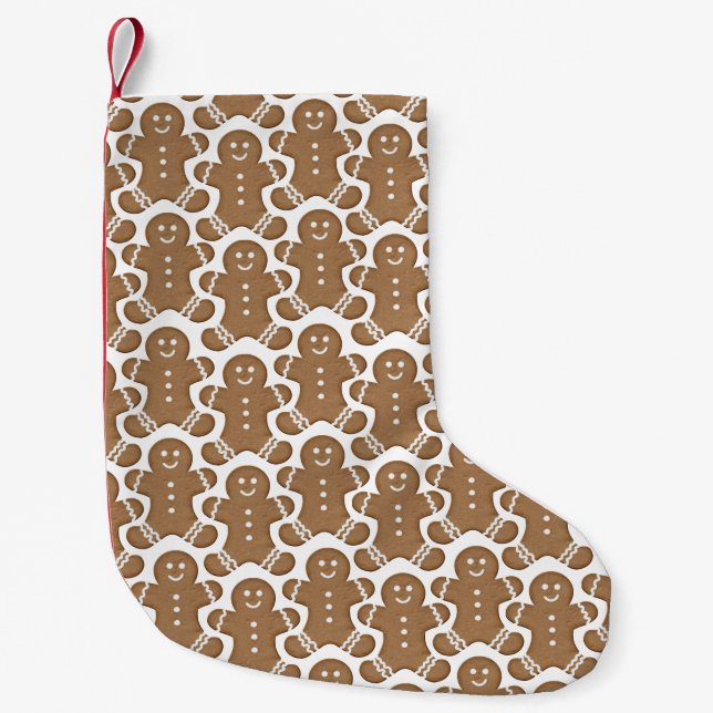 Petite Chaussette De Noël Pain d'épices Homme Cookie Noël Gîtes de Noël (Devant)