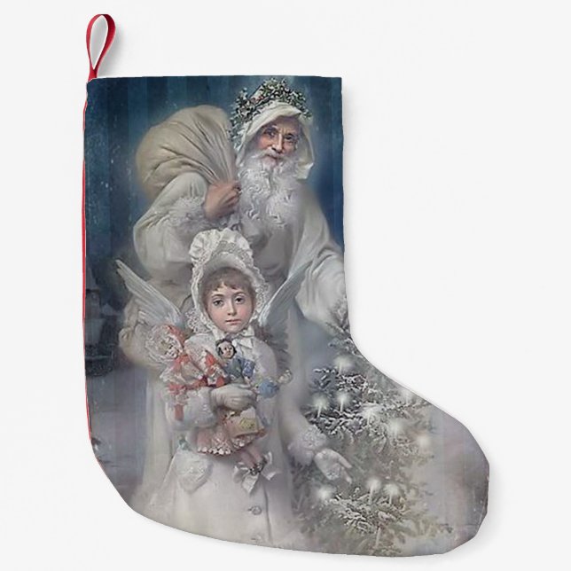 Petite Chaussette De Noël Paix sur Terre (Devant)