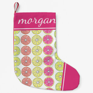 Petite Chaussette De Noël Pamplemousse de citron vert Orange Citrus Fruits S