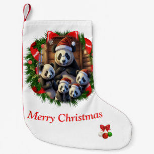 Petite Chaussette De Noël Panda bear Christmas Stocking