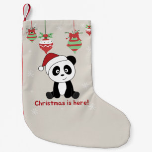 Petite Chaussette De Noël Panda Noël Neige Animaux d'hiver Pandas Petit C