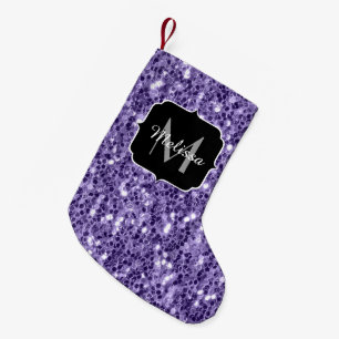 Petite Chaussette De Noël Parties scintillant violet ultra violet scintille