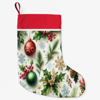 Petite Chaussette De Noël Patterned Design Christmas Stocking