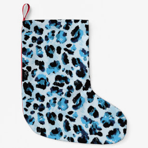 Petite Chaussette De Noël Peau de Cheetah léopard : Aquarelle teinture Vinta