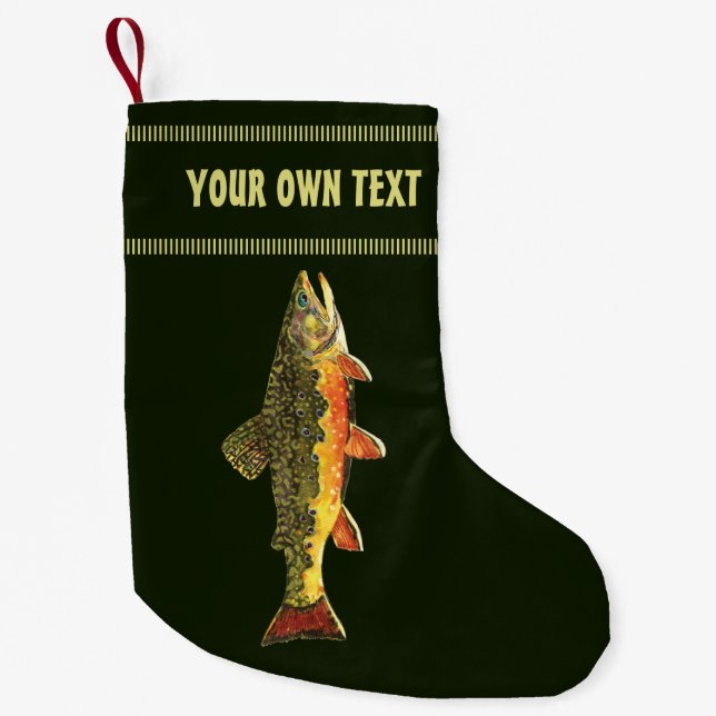 Petite Chaussette De Noël Pêche à la truite (Devant)