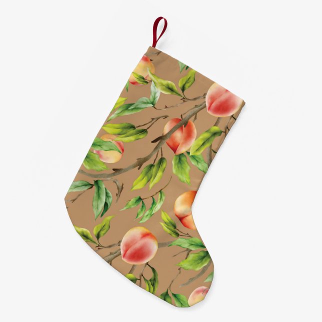 Petite Chaussette De Noël Pêche sur l'arbre (Devant (Accrochage))