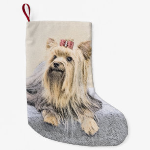 Petite Chaussette De Noël Peinture de Yorkshire Terrier - Cute Original Dog 
