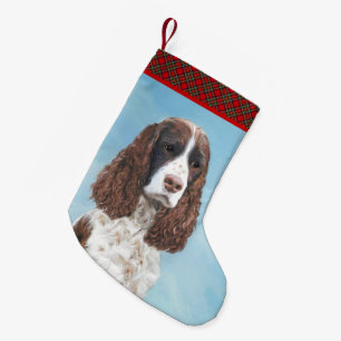 Petite Chaussette De Noël Peinture espagnole Springer anglaise Peinture orig