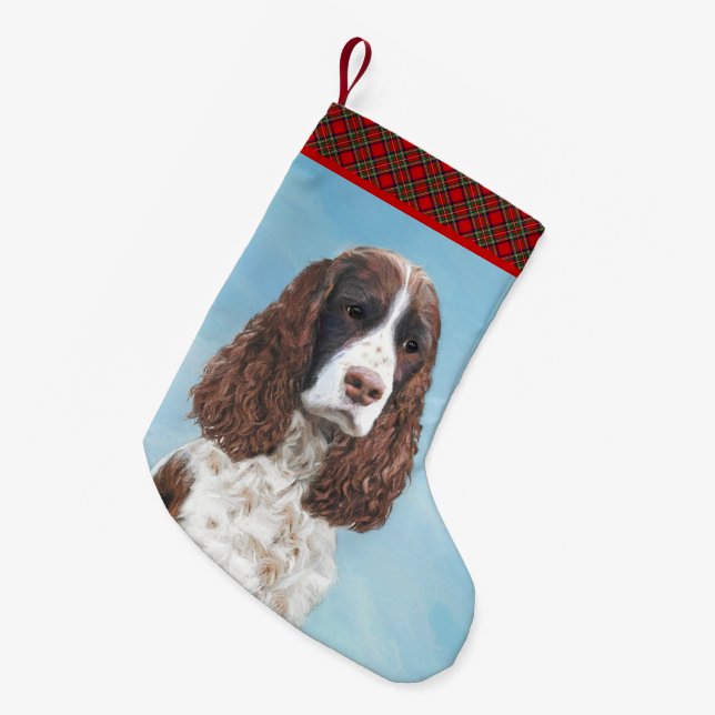 Petite Chaussette De Noël Peinture espagnole Springer anglaise Peinture orig (Devant (Accrochage))
