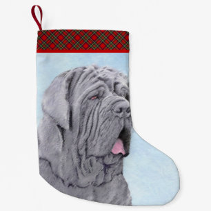 Petite Chaussette De Noël Peinture Mastiff Neopolitan - Art Chien original