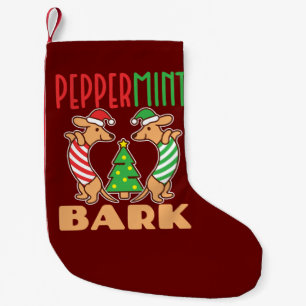 Petite Chaussette De Noël Peppermenthe Bark Christmas Dachshund Chien