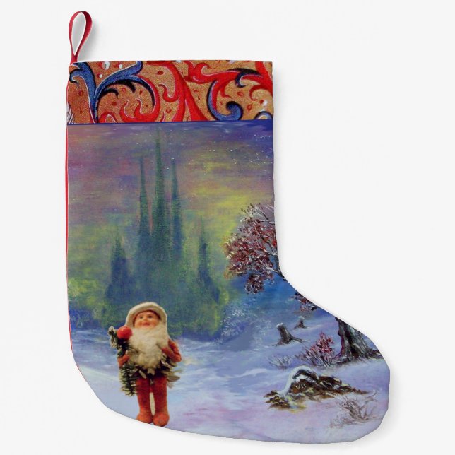 PETITE CHAUSSETTE DE NOËL PÈRE NOËL DES GNOMS (Devant)