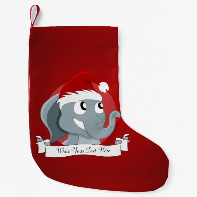 Petite Chaussette De Noël père Noël-éléphant-02.png (Devant)