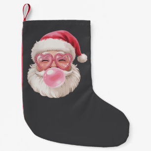Petite Chaussette De Noël Père Noël soufflant des bulles Noël drôle de Noël