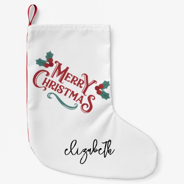 Petite Chaussette De Noël Personalized Christmas Stocking|Custom Decoration  (Devant)