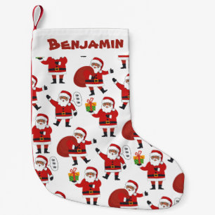 Petite Chaussette De Noël Personnalisé Black Père Noël Africain-Américai