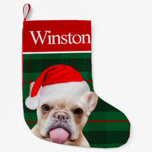 Petite Chaussette De Noël Personnalisé Chien Photo Vacances Personnalisé Fra