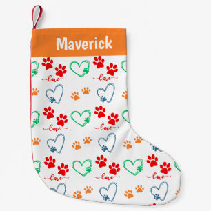 Petite Chaussette De Noël Personnalisé Pet chien de compagnie vacances Perso
