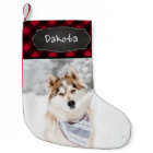 Personnalisé Rustic Red Buffalo Plaid Pet Photo