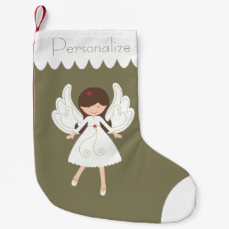 Petite Chaussette De Noël Personnalisez : Ange de Noël pour de petites