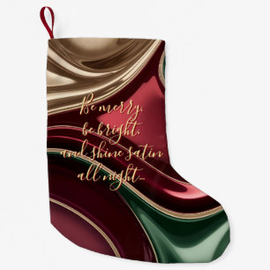 Petite Chaussette De Noël Petit bas de Noël à motif graphique élégant