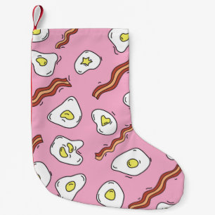 Petite Chaussette De Noël Petit-déjeuner motif sans charme avec oeufs au pla