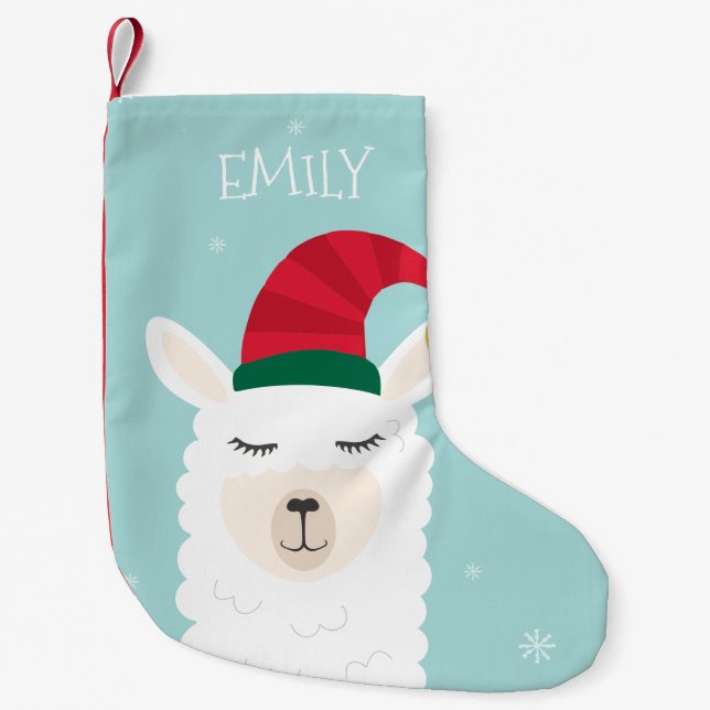 Petite Chaussette De Noël Petit Llama Enfants Noël (Devant)