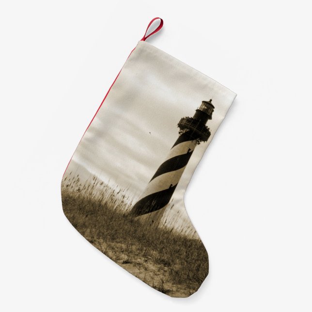 Petite Chaussette De Noël Phare de Cape Hatteras (Devant (Accrochage))