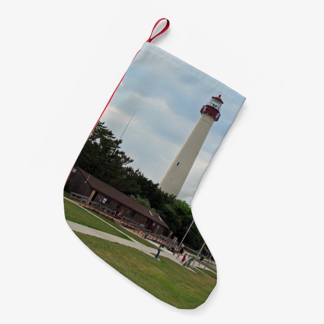 Petite Chaussette De Noël Phare de Cape May (Devant (Accrochage))