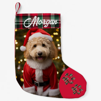 Petite Chaussette De Noël Photo personnalisée Chien animal de compagnie phot