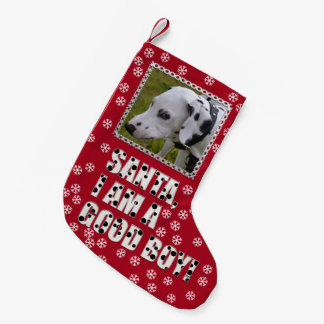 Petite Chaussette De Noël Photo personnalisée "Père Noël, je suis un bon gar