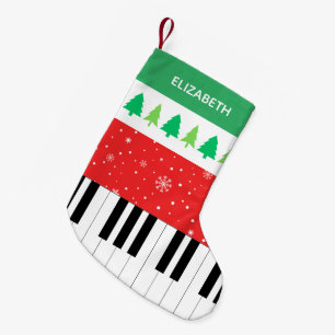Petite Chaussette De Noël Piano Key Snowflic Arbre de Noël