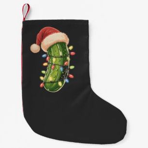Petite Chaussette De Noël Pickle de Noël Pickle dans la lumière de Noël Pick