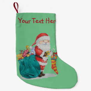 Petite Chaussette De Noël picture of cute santa with pressies in his sack