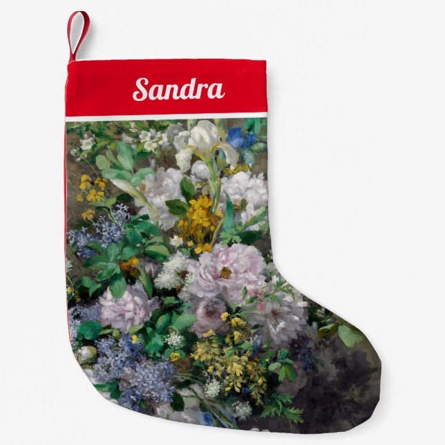 Petite Chaussette De Noël Pierre-Auguste Renoir - Bouquet de printemps (Devant)