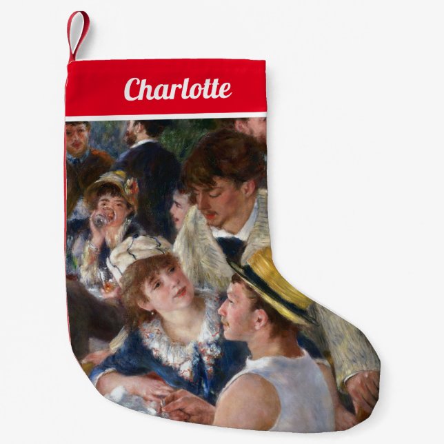 Petite Chaussette De Noël Pierre-Auguste Renoir - Déjeuner de la fête nautiq (Devant)