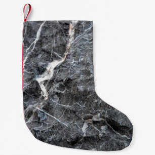 Petite Chaussette De Noël Pierre de marbre gris