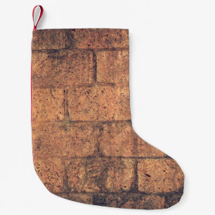 Petite Chaussette De Noël Pierres murales en briques d'architecture
